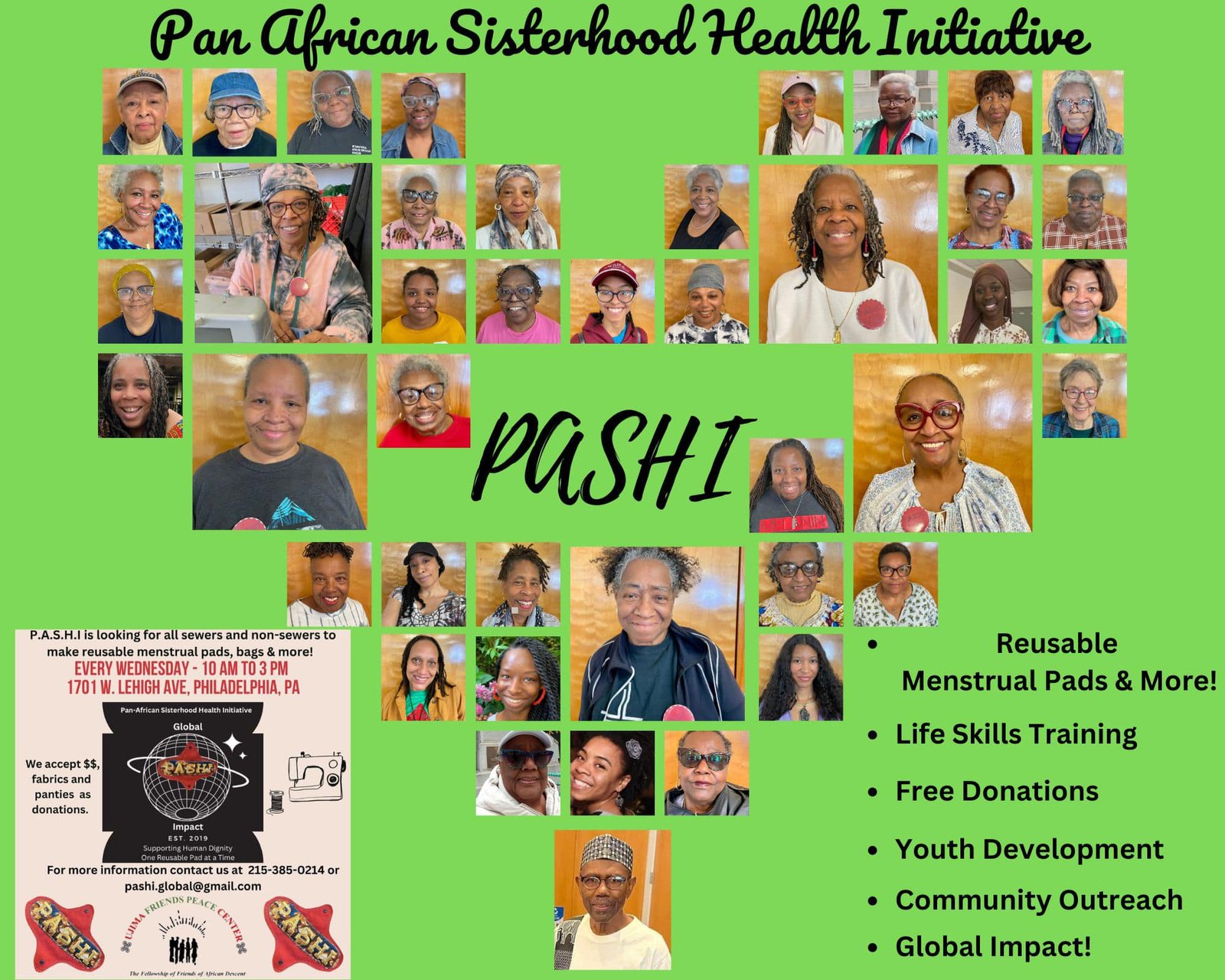 PASHI members working together for Unity